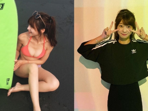 鄰家美女太有料！「慧魚」烏石港衝浪解放大嫩乳，平日的深藏不露一次全乍現！