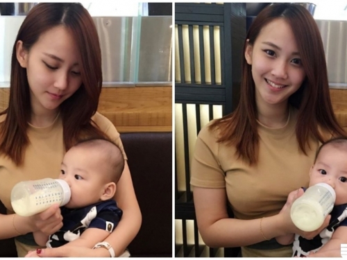 美乳人妻生產後「罩杯激增」！餵奶時「渾圓胸型」乳香味太濃厚了！