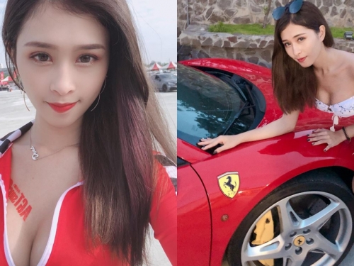 天氣太熱想解拉鍊！虎牙甜心「Dona羽潔」香車美人標配 看了真的有火在燒～