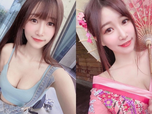 甜心正妹「小筑」粉嫩和服裝好誘惑，「性感大深V視角」太吸睛了！