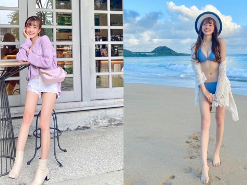 這腿好神！東海大學正妹「謙謙」白皙美腿細長直，還有水汪汪大眼！