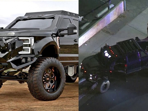 真GTA警匪追逐！超「大」咖皮卡 Ford F550 6X6 街頭橫行，苦主正是「棉花糖」DJ Marshmello