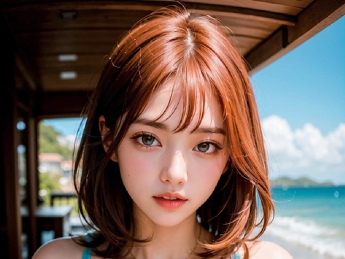 柚月的海灘之旅
