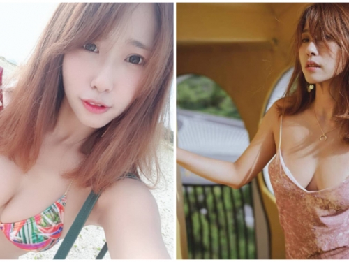 巨乳才是真理！「爆乳正妹」路雨希寬鬆上衣展現天然美乳，飽滿形狀讓人口水直流！
