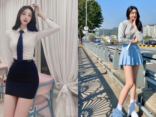 羨慕同學！美腿系「超正學姊」甜美外型讓人融化，衣服裡隱藏著迷人兇器