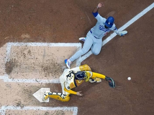 國聯冠軍賽》404英呎深遠飛球竟成另類雙殺 讓道奇中「滿壘計」！