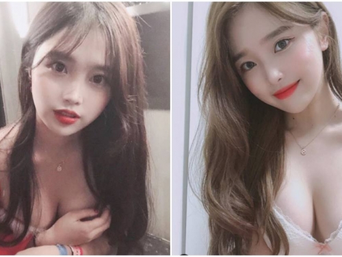 時尚正妹展現火辣的一面，爆乳前傾「誘惑力好強」，快被看光光了！