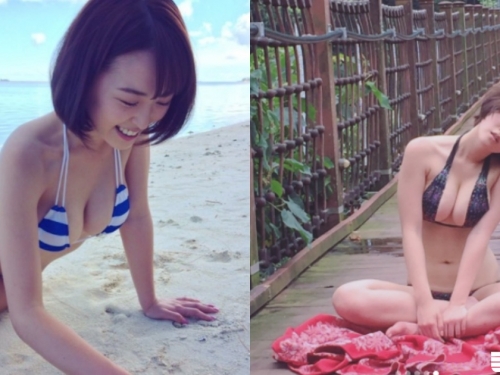 超胸！女大生光天化日秀火辣藍球奶，「強大G奶」要倒出來啦～
