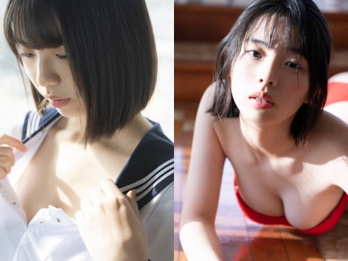 夏色女子高生！15歲就發育超好的「寫真新星」！