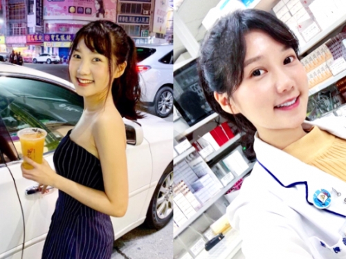 最甜美白嫩藥師！「王郁甯」摩洛哥渡假曬雪白事業線，萌甜微笑領藥只想要找她！