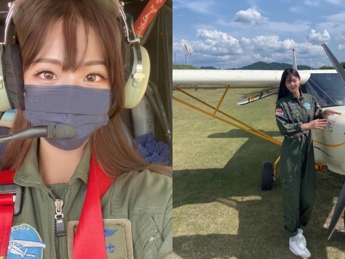 正妹飛行員「優質S曲線」好迷人，想搭機的粉絲大排長龍了！