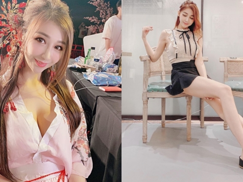 松菸倉庫「浴衣美人」出沒！恩齊兒「性感雪乳」若隱若現，修長美腿好驚人！