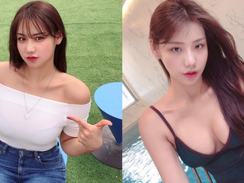 來看看有多大！甜美韓妞「크롭」火爆上圍總是快把上衣撐壞