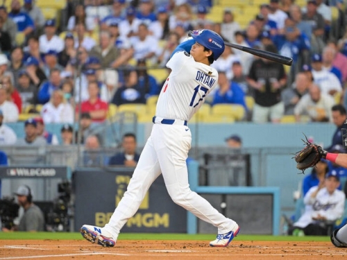 MLB季後賽》大谷翔平首局敲189公里怪力彈！ 痛擊紅人火球男