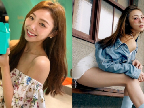 人氣美女直播主「甜甜Tiffany」美體凹凸勻稱很誘人，短褲大曬性感美腿根部實在太養眼！
