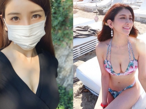 抓！超胸「口罩正妹」就是她！身份曝光竟是日本「前寫真女星」本尊證實來台定居掀暴動