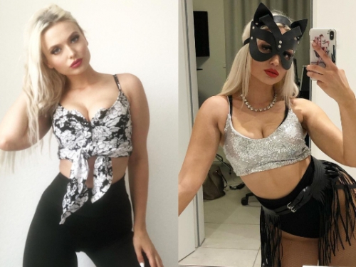 面具脫下原來是正妹…　性感妹低胸爆乳辣眼睛　尺度不大但撩慾滿分