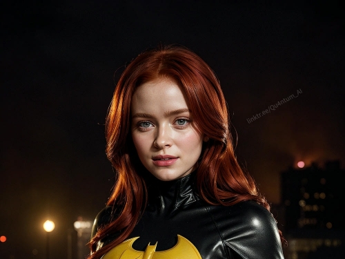 AI Sadie Sink - Batgirl Batman Stranger Things Gotham DC Comics Superhero