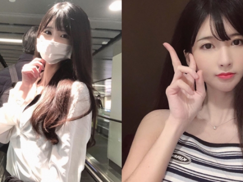機場驚見氣質美女！「Abby」超高顏值口罩擋不了，邪惡長輩上衣也遮不住！