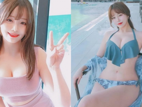 肉都長在奶上！南韓超人氣BJ「白嫩巨乳」強力吸粉，火辣身材好誘人！
