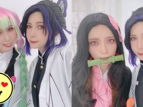 AV 版《鬼滅之刃》！女神「波多野結衣」揪大咖好友玩 Cos！豪乳撐爆白襯衫掀轟動