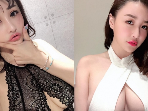 重乳量正妹「李萱verna」穿衣太大尺，交叉綁帶秀中路「畫面好邪惡」！
