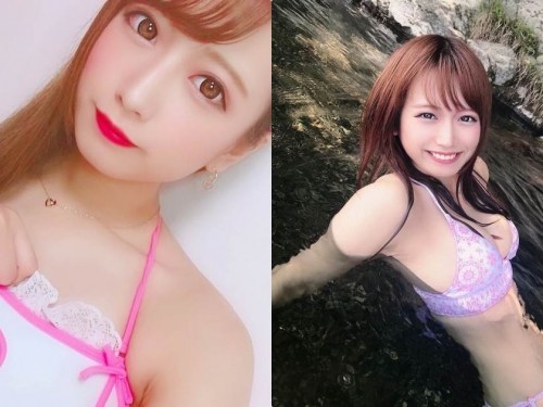 「靈活女王」溪邊玩水美乳好堅挺，誘人姿勢「長輩快溢出」！