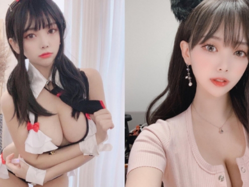 韓國甜美Coser Kim Dami內建「人間胸器」　胸前扣子總是扣不起來