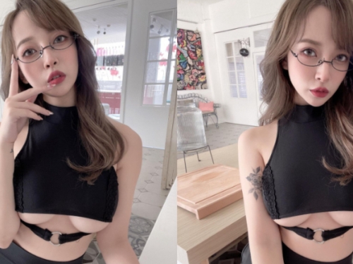 有這樣的同事你幾點上班？「巨乳小隻馬同事」大方露下乳辦公