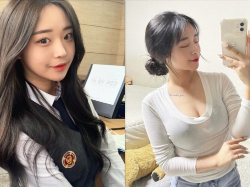 高校制服正妹「年紀輕輕發育好好」，自拍時的「豐滿曲線」太撩人！