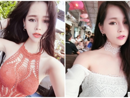 顏值美翻！正妹連身衣露出「雪白美肌」，「腰肩大挖空」好撩人喔！