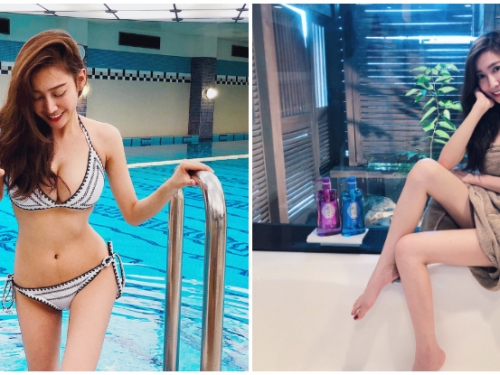 洗澡也要自拍！高顏值「爆乳空姐」極致美體一次看透，火辣畫面讓人意猶未盡！
