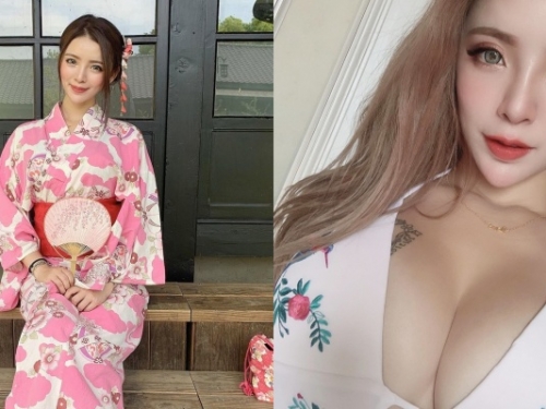 風格差很大！正妹舞者「棋棋」穿和服飄甜美氣息　與平時性感形象判若兩人