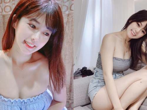 155公分可愛女孩「小花姐接」，居家畫面展現「白嫩E奶」!