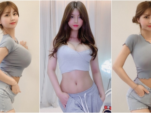 狂！超胸女主播「巨大頭燈」畫面有夠撩人！誘惑的「飽滿視角」快把衣服撐壞了...