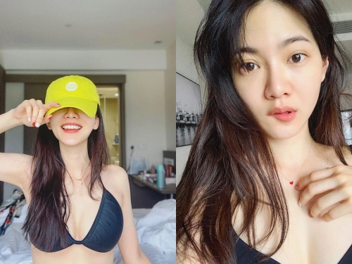 這樣的熟度剛剛好！曾之喬大解放「比基尼疑穿反」包不住　 E級爆乳被看光光