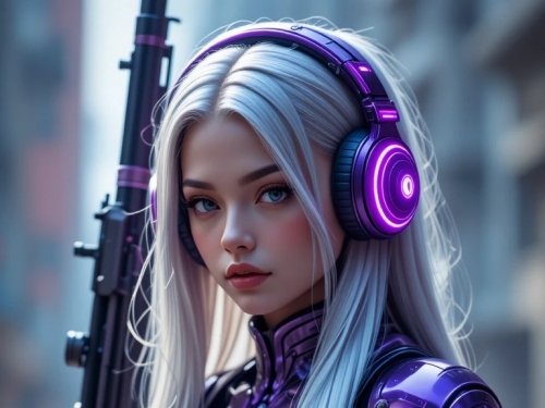 Metal Violet Segmented Armor