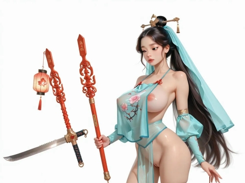 Portrait series: Chinese antique fairy girl (vertical version) 15