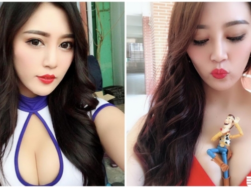 性感辣妹「公仔直插入奶」，「爆乳內衣」養眼畫面真的太兇了！
