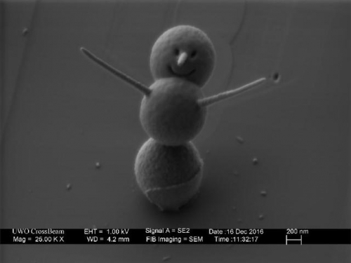 這是世界上最小的「雪人」