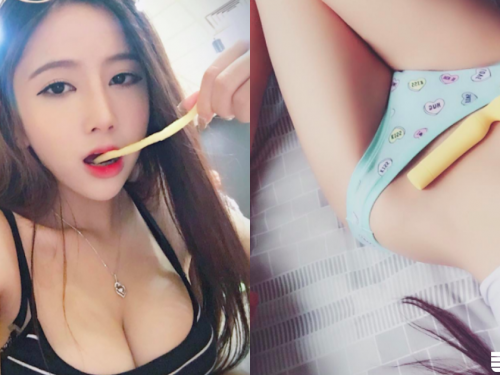 玩具忘記藏好！大奶正妹「低胸爆乳」公開「塑膠男友」：最愛偷偷玩玩具！