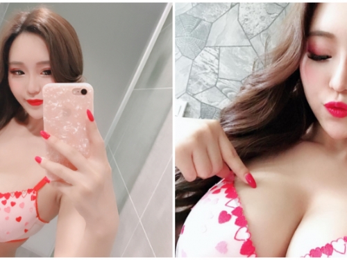 「爆乳正妹」身材太火辣！豪放份量的美乳加上氣質笑容，女帝一般的性感氣場！