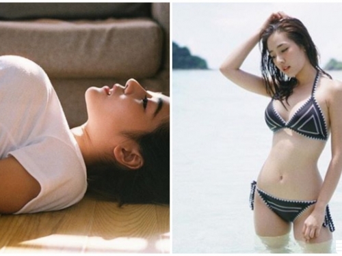 隆起的地鼠！正妹躺下「雙峰凸好高」，「無敵巨乳」比臉還大啊！