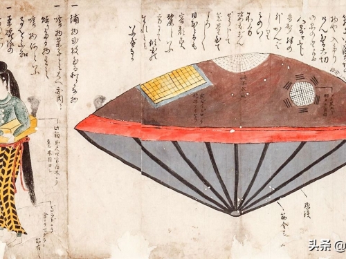 異裝美女從虛舟上走下，發生在1803年的日本UFO事件
