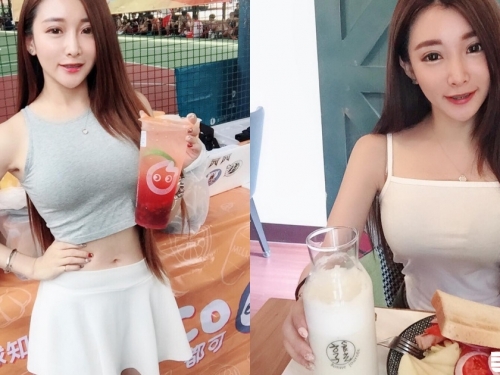 神正coco女郎找到了...「巨乳蟻腰」打卡甜食店，果然是火辣小螞蟻～