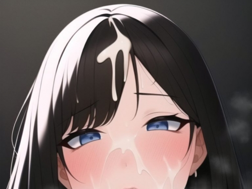 [Secondary erotic] Portrait of face shot [Bukkake]
