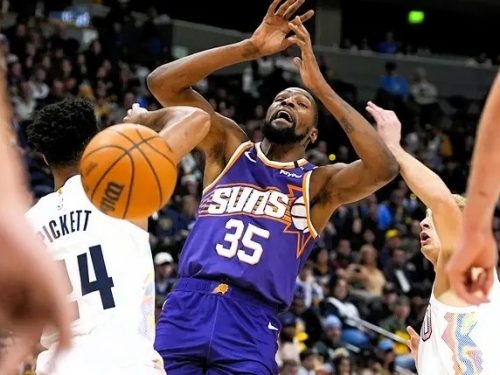 NBA》KD、Booker只拿38分！太陽92：118輸騎士　1數據全聯盟最爛