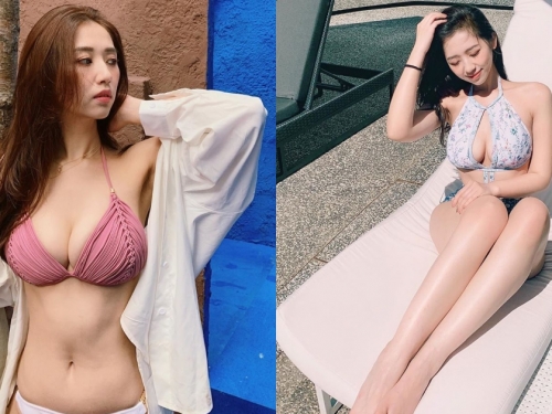 滑雪場爆乳妹「何蓁」夏天身材更OP！超兇比基尼讓肉肉無所遁形！