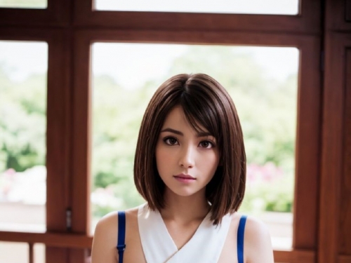 Final Fantasy 10 Yuna AI Cosplayer Sexy Illustration