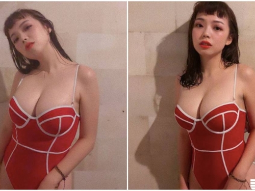 台灣妹子上圍超豐滿！穿上招牌比基尼「兇猛美乳擋不住」！